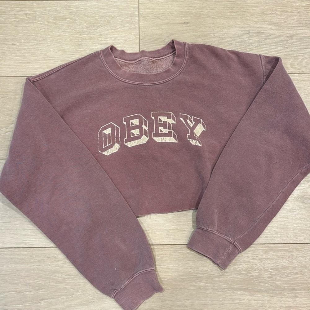 Cute cropped obey sweater